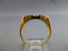 .09CT DIAMOND & AAA ONYX 14KT YELLOW GOLD 3D SQUARE HANDCRAFTED MENS RING #23110