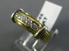 ESTATE WIDE .40CT DIAMOND 14K WHITE & YELLOW GOLD 5 STONE ANNIVERSARY RING #2155
