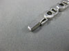 LONG & WIDE .90CT DIAMOND 14KT WHITE GOLD 3D OVAL PAVE SQUARE FUN BRACELET #804