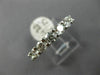 ESTATE 1.75CT DIAMOND 14K WHITE GOLD 3D SEVEN STONE SHARE PRONG ANNIVERSARY RING