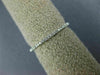 ESTATE .16CT DIAMOND 18KT WHITE GOLD 3D CLASSIC ROUND ETERNITY ANNIVERSARY RING