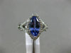 LARGE 1.70CT DIAMOND & AAA TANZANITE 14KT WHITE GOLD 3D INFINITY ENGAGEMENT RING