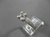 ESTATE WIDE .50CT DIAMOND 14K WHITE GOLD 3 ROW SEMI MOUNT ENGAGEMENT RING #14896