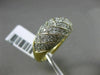 ESTATE WIDE 1CT DIAMOND 14KT YELLOW GOLD CRISS CROSS MILGRAIN ANNIVERSARY RING