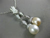 ESTATE .75CT DIAMOND & AAA SOUTH SEA PEARL 14KT WHITE GOLD LARIAT PENDANT #22110