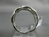 ESTATE WIDE .75CT DIAMOND 14KT WHITE GOLD LEAF FILIGREE WEDDING ANNIVERSARY RING