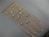 ESTATE LARGE .53CT DIAMOND 14KT ROSE GOLD 3D CHANDELIER BY THE YARD FUN NECKLACE