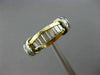 ESTATE .60CT DIAMOND 14KT WHITE & YELLOW GOLD 3D WEDDING ANNIVERSARY RING #1001