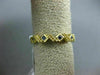 .16CT AAA SAPPHIRE 14KT YELLOW GOLD 3D FILIGREE ZIG ZAG WEDDING ANNIVERSARY RING