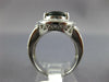 ESTATE LARGE 6.69CT DIAMOND & AAA SAPPHIRE 14KT WHITE GOLD OVAL ENGAGEMENT RING
