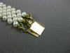 ESTATE WIDE & LONG AAA SOUTH SEA PEARL 14K YELLOW GOLD MULTI ROW BRACELET #26195