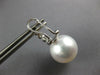.73CT DIAMOND & SOUTH SEA PEARL 18KT WHITE GOLD CLASSIC CLIP ON HANGING EARRINGS