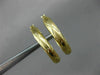 ESTATE 14KT YELLOW GOLD 3D CLASSIC MATTE & SHINY X LOVE HOOP EARRINGS #26314