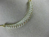 ESTATE 1.0CT DIAMOND 14KT YELLOW GOLD 3D MULTI ROW WAVE SEMI CIRCLE NECKLACE