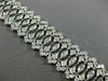 ESTATE 7.55CT ROUND & MARQUISE DIAMOND 18KT WHITE GOLD FILIGREE TENNIS BRACELET