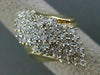 ESTATE LARGE 1.36CT DIAMOND 14KT WHITE & YELLOW GOLD 3D COCKTAIL RING #7368