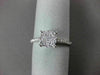 ESTATE .32CT DIAMOND 18KT WHITE GOLD CLUSTER FILIGREE PROMISE FRIENDSHIP RING