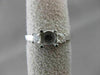 ESTATE .25CT DIAMOND 14KT WHITE GOLD 3 STONE SEMI MOUNT ENGAGEMENT RING #18591