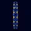 4.75CT AAA SAPPHIRE 14KT YELLOW GOLD CLASSIC SHARED PRONG ETERNITY LOVE FUN RING
