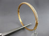 LARGE 1.91CT DIAMOND 18K ROSE GOLD 3 ROW PAVE SEMI ETERNITY CUFF BANGLE BRACELET