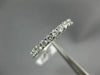 ESTATE 1.0CT DIAMOND 14KT WHITE GOLD 3D 2mm SHARE PRONG WEDDING ANNIVERSARY RING