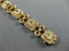 ESTATE 7.26CT WHITE & PINK DIAMOND 18KT ROSE GOLD HALO FILIGREE TENNIS BRACELET