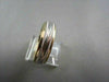 ESTATE WIDE 6mm HAND CRAFTED 18KT TWO TONE GOLD WEDDING ANNIVERSARY BAND SHARP!!