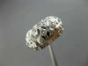 ANTIQUE WIDE .50CT DIAMOND PLATINUM 3D FILIGREE WEDDING ANNIVERSARY RING #26220