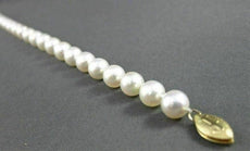 ESTATE 14KT YELLOW GOLD ONE STRAND NATURAL AAA SOUTH SEA PEARL BRACELET #19608