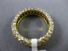 ANTIQUE WIDE 3.50CT DIAMOND 18KT YELLOW GOLD MULTI ROW ETERNITY PAVE RING #19289