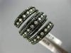 ESTATE 2.40CT DIAMOND 14KT WHITE & BLACK GOLD MULTI ROW CRISS CROSS ETOILE RING