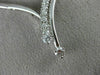 ESTATE 1.0CT DIAMOND 14KT WHITE GOLD 3D CLASSIC V SHAPED DROP NECKLACE #18873