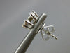 LARGE 1.09CT DIAMOND 18K WHITE GOLD MULTI SHAPE INVISIBLE OCTAGON STUD EARRINGS