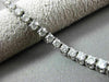 ESTATE 3.0CT ROUND DIAMOND 14KT WHITE GOLD CLASSIC 3 DIMENSIONAL TENNIS BRACELET