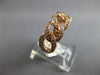 ESTATE .45CT DIAMOND 14KT ROSE GOLD CLASSIC 8MM LOVE KNOT MULTI LINK FUN RING