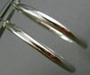 ESTATE 14KT WHITE GOLD CIRCULAR CLASSIC HOOP EARRINGS 25mm X 2mm WIDE #25138