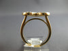 ESTATE LARGE 1.0CT DIAMOND 14KT YELLOW GOLD 3D INVISIBLE HEART SHAPE LOVE RING