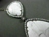 ESTATE LARGE 1.49CT DIAMOND & WHITE ONYX 14KT WHITE & BLACK GOLD 3D NECKLACE