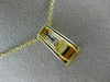 ESTATE 1.46CT DIAMOND & AAA BLUE TOPAZ 14KT 2 TONE GOLD ROUND & PRINCESS PENDANT
