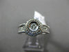 ESTATE .25CT OLD MINE DIAMOND 18KT WHITE GOLD FILIGREE MILGRAIN ENGAGEMENT RING