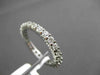 ESTATE 1.25CT ROUND DIAMOND 14KT WHITE GOLD SHARED PRONG ETERNITY RING 2mm WIDE