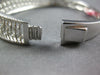 ESTATE WIDE 3.35CT DIAMOND 18KT WHITE GOLD 3D MULTI ROW FILIGREE BANGLE BRACELET