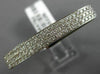 ESTATE MASSIVE 1.06CT DIAMOND 14KT WHITE GOLD 3 ROW CONVERSATIONAL FUTURIST RING