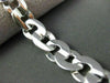 ESTATE WIDE 14KT WHITE GOLD SOLID HANDCRAFTED ITALIAN CLASSIC BRACELET #22778