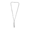 ESTATE 5.32CT DIAMOND 14KT WHITE GOLD CLASSIC TRIPLE LARIAT CHANDELIER NECKLACE