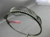 ESTATE 1.25CT DIAMOND 14KT BLACK GOLD 3D MULTI LEAF HANDCRAFTED BANGLE BRACELET