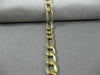 ESTATE WIDE 14KT YELLOW GOLD CLASSIC SOLID ITALIAN FIGARO WOMEN BRACELET #22862