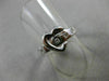 ESTATE WIDE .20CT DIAMOND 14KT WHITE GOLD 3D ETOILE BELT HEART FUN RING #15382