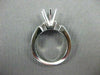 ESTATE .56CT DIAMOND 14KT WHITE GOLD BAGUETTE SEMI MOUNT ENGAGEMENT RING #3053