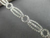 ESTATE WIDE .96CT DIAMOND 14KT WHITE GOLD CLASSIC CIRCLE OF LIFE TENNIS BRACELET